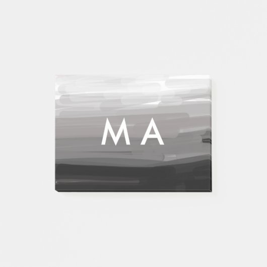 Post-it® Simple monogramme ajouter votre nom lettre man min (Devant)