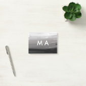 Post-it® Simple monogramme ajouter votre nom lettre man min (Bureau)