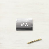 Post-it® Simple monogramme ajouter votre nom lettre man min (Sur un bureau)
