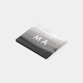Post-it® Simple monogramme ajouter votre nom lettre man min (Incliné)