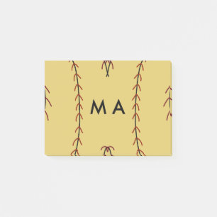 Post-it® Simple monogramme ajouter votre nom lettre man min