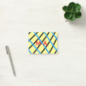Post-it® Simple monogramme ajouter votre nom lettre man min (Bureau)