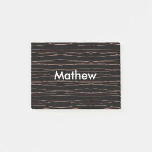 Post-it® Simple monogramme ajouter votre nom lettre man min