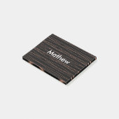 Post-it® Simple monogramme ajouter votre nom lettre man min (Incliné)