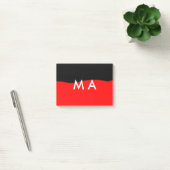 Post-it® Simple monogramme ajouter votre nom lettre man min (Bureau)