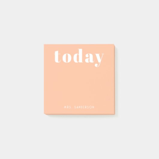 Post-it® Simple Motivation moderne - Pêche personnalisée (Devant)