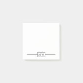 Post-it® Simple Noir blanc initial (Devant)