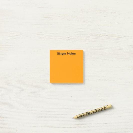 Post-it® Simple orange (Sur un bureau)