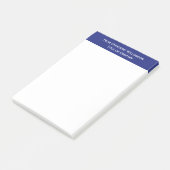 Post-it® Simple Plain Blue Border Personalized Name Company (Incliné)