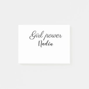 Post-it® simple pouvoir minimaliste pour fille ajouter le n