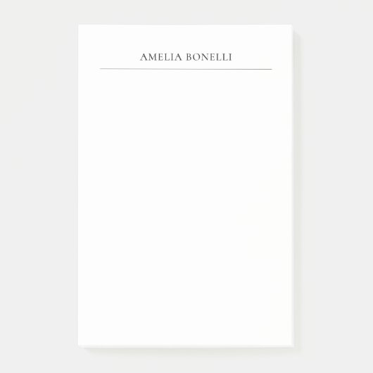 Post-it® Simple professionnel minimaliste classique (Devant)