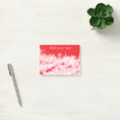 Post-it® Simple rouge rose brillant étoiles ajouter votre t (Bureau)
