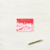 Post-it® Simple rouge rose brillant étoiles ajouter votre t (Sur un bureau)