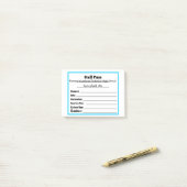 Post-it® Simple Schools Hall Pass Post Notes (Sur un bureau)