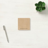 Post-it® Simple Script Papier Kraft Rustique Votre Message (Bureau)