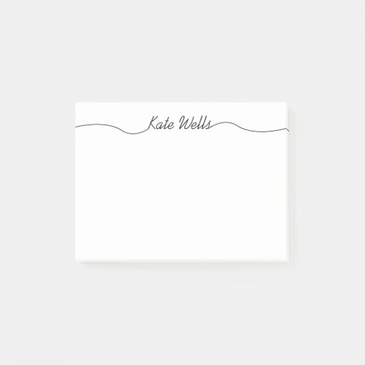 Post-it® Simple Script Personalized Name (Devant)
