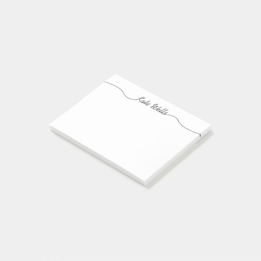 Post-it® Simple Script Personalized Name (Incliné)