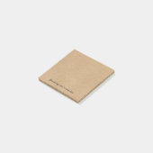 Post-it® Simple Script Rustique papier Kraft Votre message (Incliné)