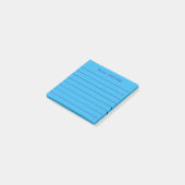 Post-it® Simple Sky Blue Ajouter un nom Lined (Incliné)