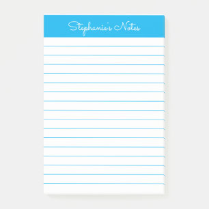Post-it® Simple Sky Blue Linked Personnalisé