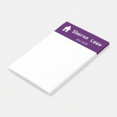 Post-it® Simple violet blanc (Incliné)