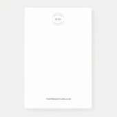 Post-it® Simple votre logo et le site Web Promotion Busines (Devant)