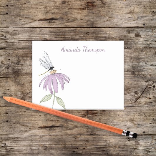 Post-it® Simple Watercolor Botanical Custom Name