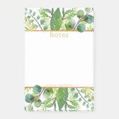 Post-it® Simplement Chic Green & Gold Foil Note Pad (Devant)