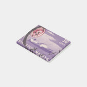 Post-it® Singapour timbre postal avec navire (Incliné)