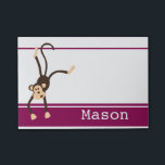 Post-it® Singe Cheeky Funny Personnalisé<br><div class="desc">C'est personnalisé et amusant caricature de singe caricature pavé de note de caractère.</div>