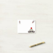 Post-it® Singe de chaussette (Sur un bureau)