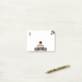 Post-it® Singe de chaussette (Sur un bureau)