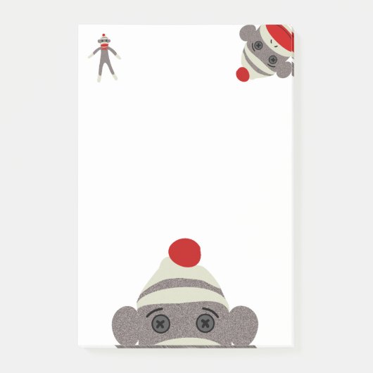 Post-it® Singe de chaussette (Devant)
