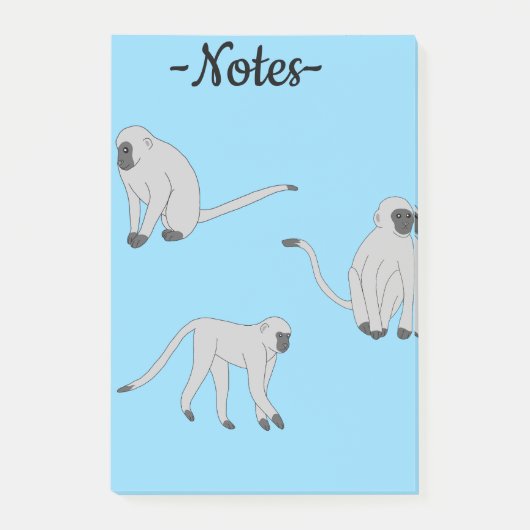 Post-it® Singe de velours (Devant)