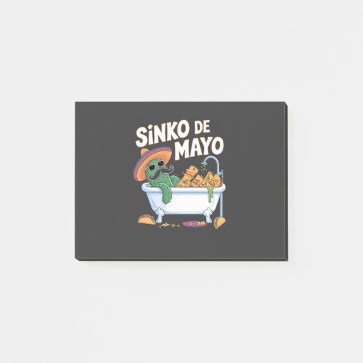 Post-it® Sinko de Mayo Cinco De Mayo Cactus Drôle (Devant)