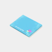 Post-it® Siren Pailletée Avec Lunettes Nom Lu  (Incliné)