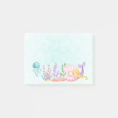 Post-it® Sirène et méduse sous l'aquarelle de mer Post- (Devant)