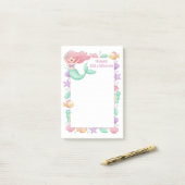 Post-it® Sirène personnalisée Mitzvah (Sur un bureau)