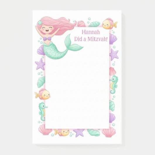Post-it® Sirène personnalisée Mitzvah (Devant)