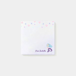 Post-it® Sirène Princesse Pastel Turquoise et Violet