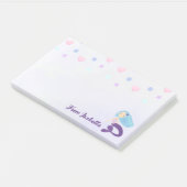 Post-it® Sirène Princesse Pastel Turquoise & Violet (Incliné)