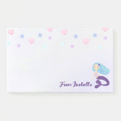 Post-it® Sirène Princesse Pastel Turquoise & Violet (Devant)