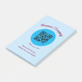 Post-it® Site web simple de société commerciale code-barres (Incliné)
