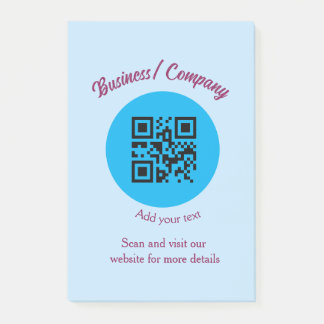 Post-it® Site web simple de société commerciale code-barres