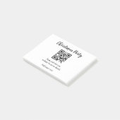 Post-it® Site web simple pour fête de Noël code-barres QR a (Incliné)