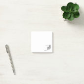 Post-it® Sitting Tiger composé de Black Scribbles (Bureau)