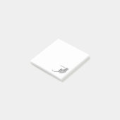 Post-it® Sitting Tiger composé de Black Scribbles (Incliné)