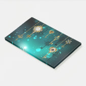 Post-it® Skeleton Keys on Green Background (Incliné)