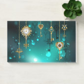 Post-it® Skeleton Keys on Green Background (Bureau)
