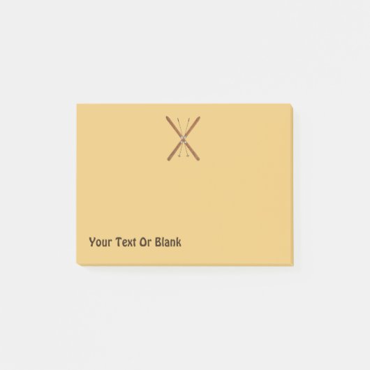 Post-it® Skis De Fond Et Polonais (Devant)